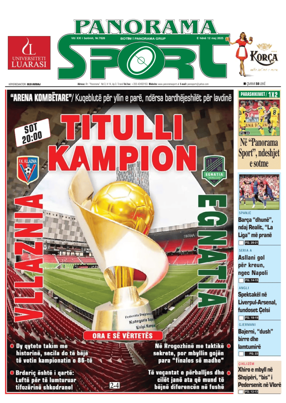 Prima-pagina-Panorama Sport-oggi-edizione-di-oggi-20250512